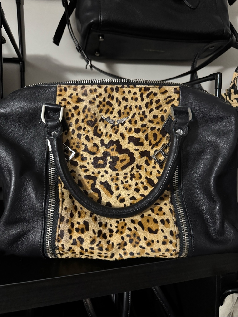 Zadig & Voltaire Leopard Sunny Satchel